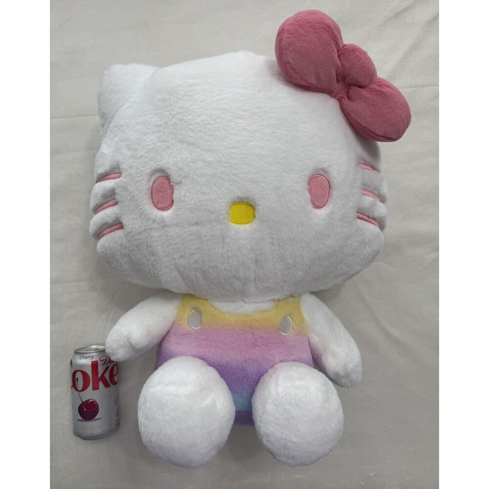Sanrio Hello Kitty Jumbo Plush Rainbow Pastel 20”